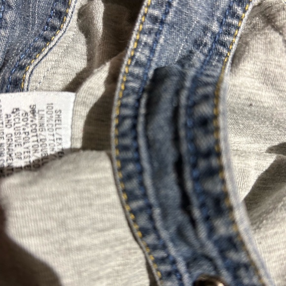 Please Mum jersey lined denim overalls size 6 months - Picture 13 of 13